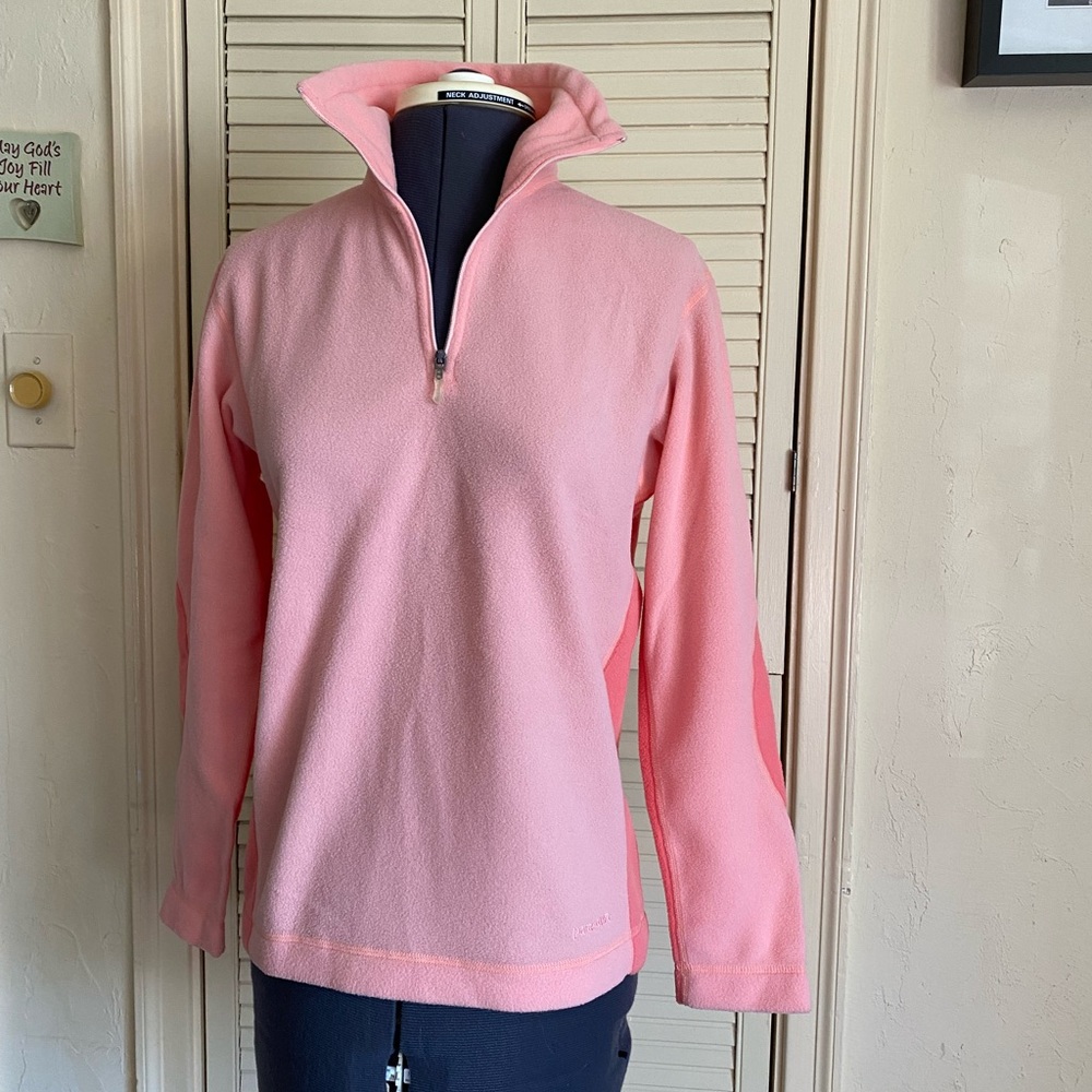 Patagonia Micro D-Luxe 1/4 Zip Lightweight Synchilla Fleece Pullover Peach Ws XS